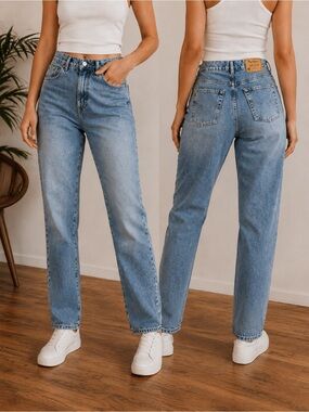 Pepe Jeans Women's Light Blue Boyfriend Jeans NWT made in Canada 100% cotton